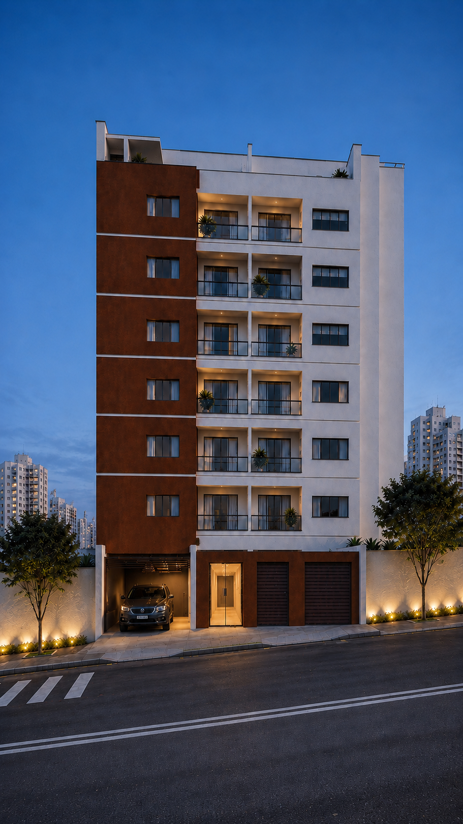 Fachada do Edif&iacute;cio Dom P&aacute;dua, vista 1